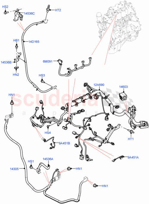 Part Diagram for Land Rover LR146116