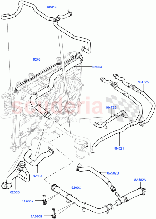 Part Diagram for Land Rover LR057606