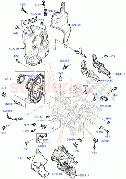Part Diagram for Land Rover LR146030