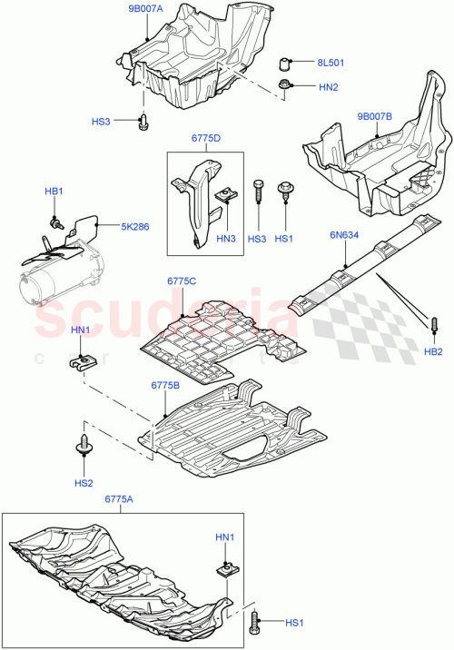 Part Diagram for Land Rover LR022630