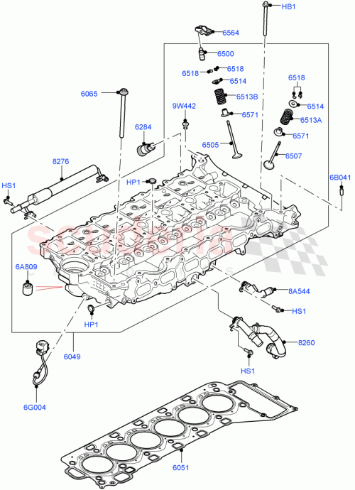 Part Diagram for Land Rover LR121763