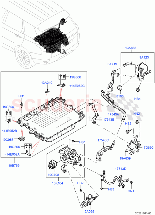 Part Diagram for Land Rover LR101281