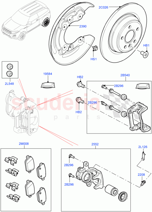 Part Diagram for Land Rover LR027126