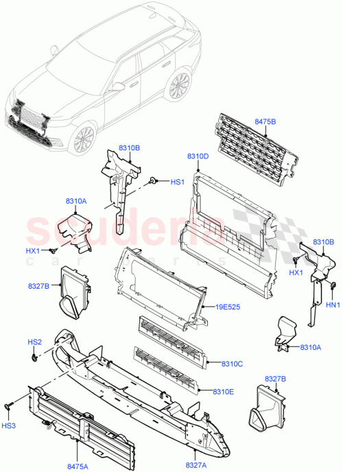 Part Diagram for Land Rover LR092691