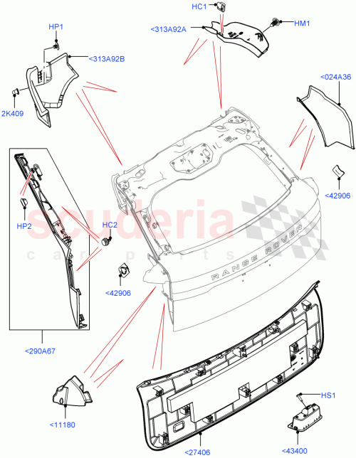 Part Diagram for Land Rover LR092472