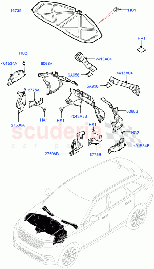 Part Diagram for Land Rover LR092592