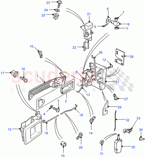 Part Diagram for Land Rover FQJ500250