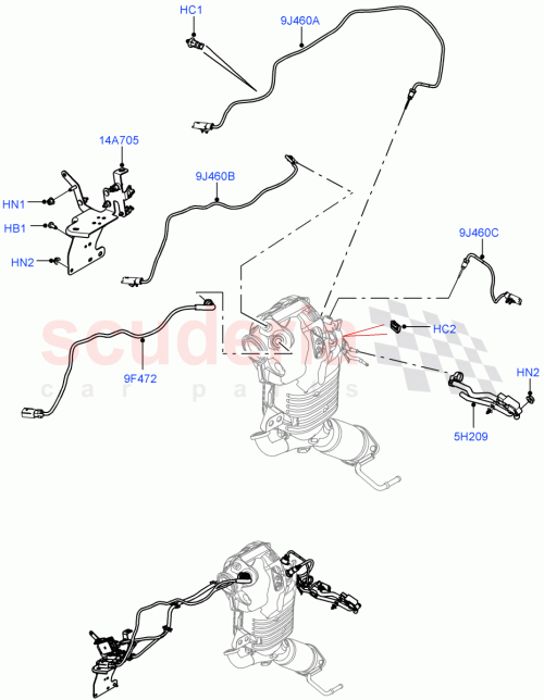 Part Diagram for Land Rover LR141643