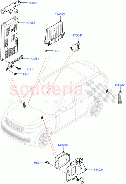 Part Diagram for Land Rover LR152384