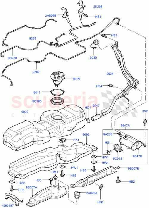 Part Diagram for Land Rover LR013754