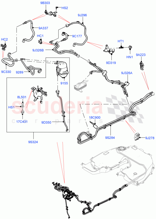 Part Diagram for Land Rover LR118214