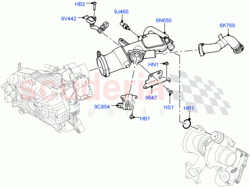 Part Diagram for Land Rover LR144077