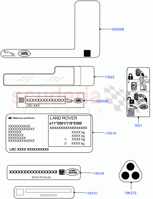 Part Diagram for Land Rover LR128851