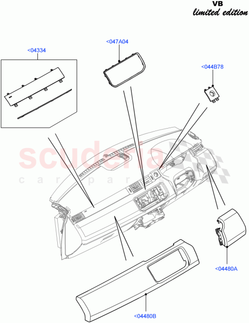 Part Diagram for Land Rover LR043424