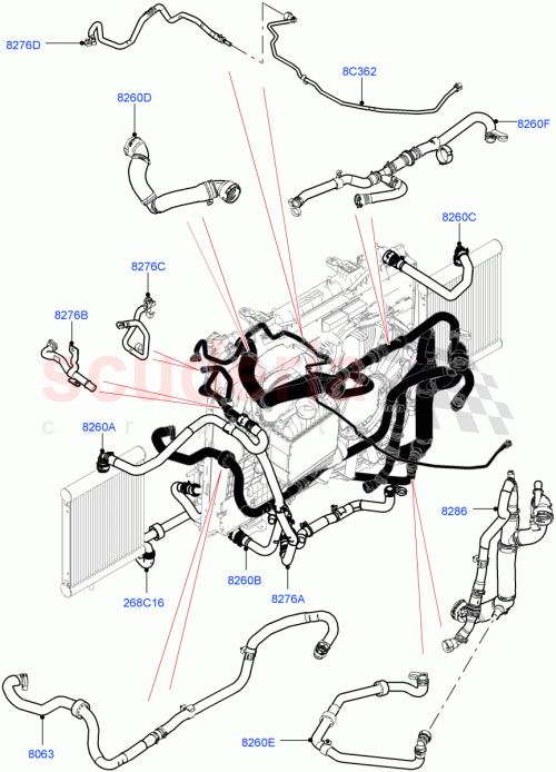 Part Diagram for Land Rover LR100553