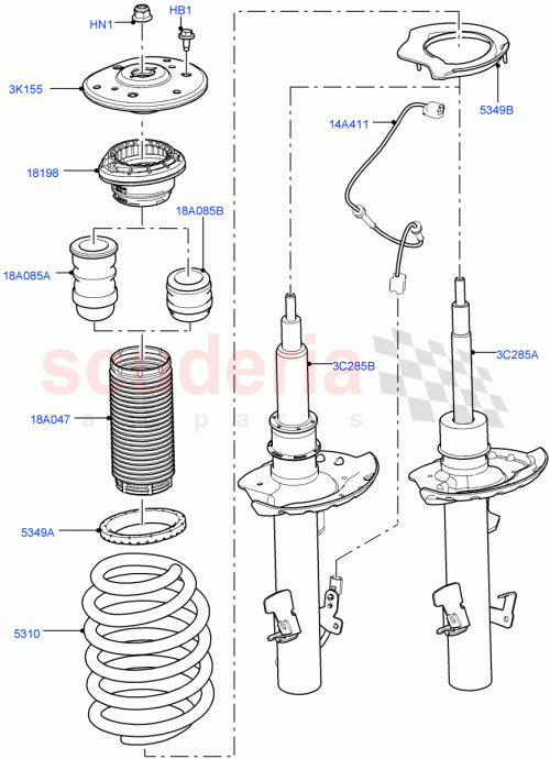 Part Diagram for Land Rover LR092360