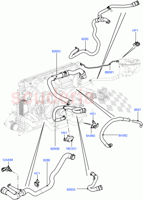 Part Diagram for Land Rover LR024251