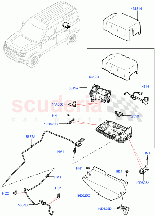 Part Diagram for Land Rover LR146263