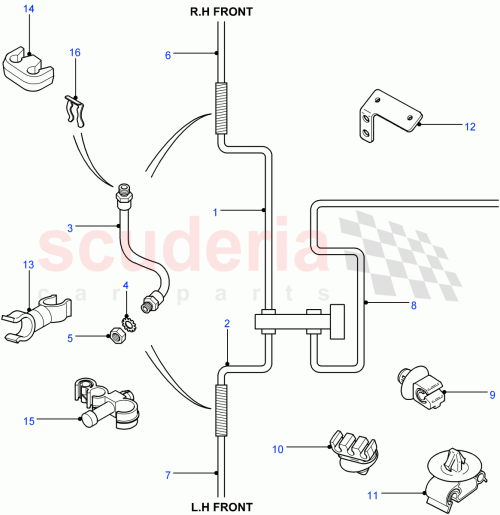 Part Diagram for Land Rover SGB501570