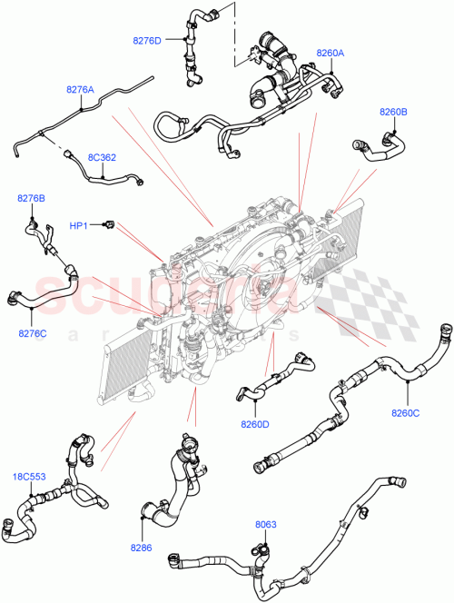 Part Diagram for Land Rover LR152856